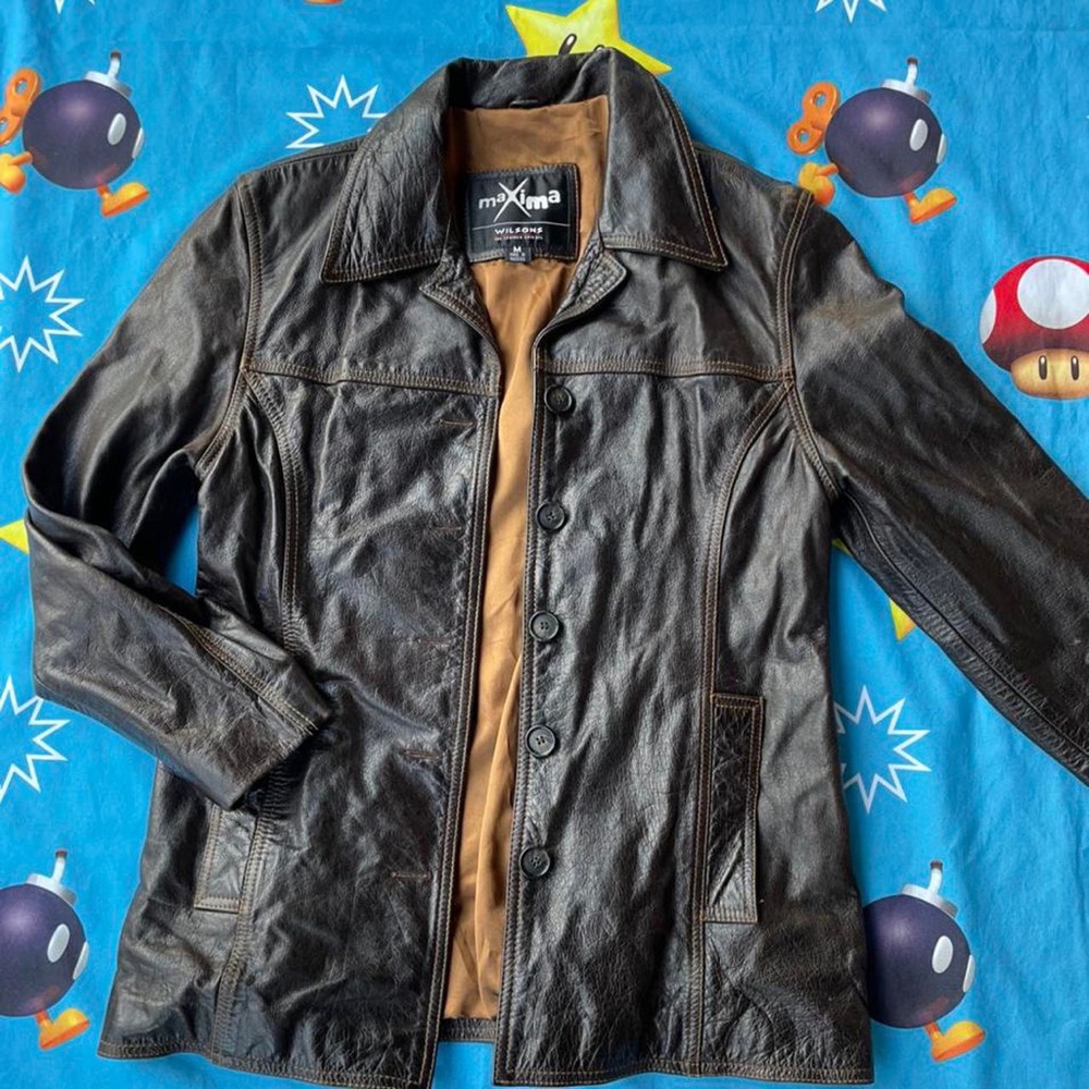 Wilson’s leather coat